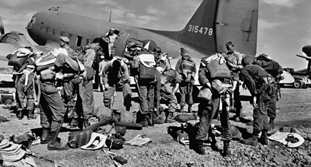 511th PIR prepares to jump 1945