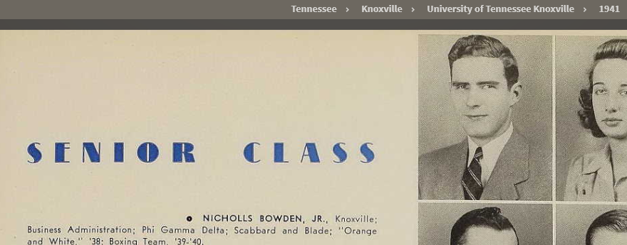 Photo of Bowden 1941 Yearbook