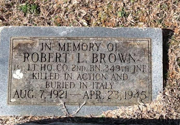 Brown gravestone