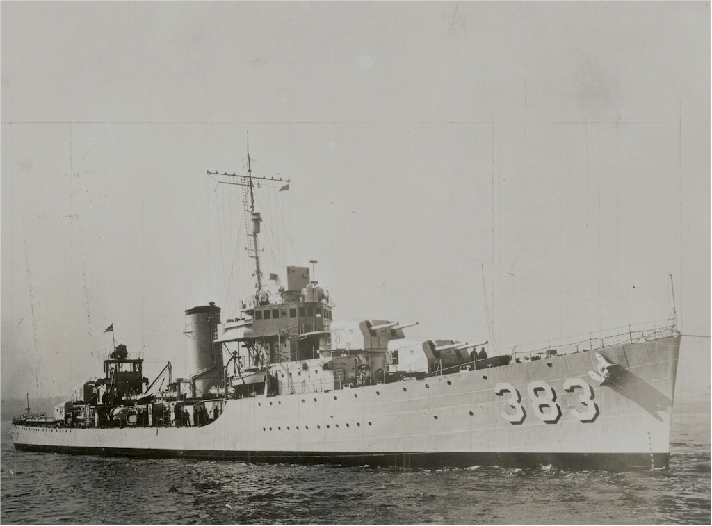 Photo of USS Warrington.