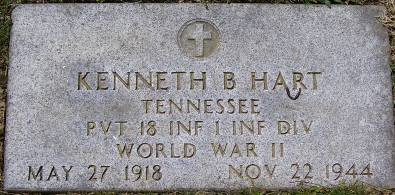 Hart gravestone marker