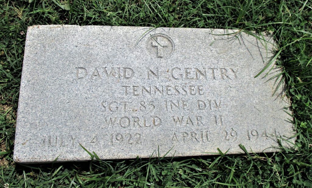 Gentry headstone