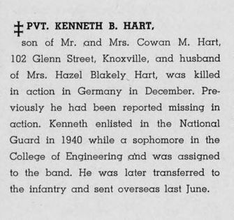 Hart write-up about service.