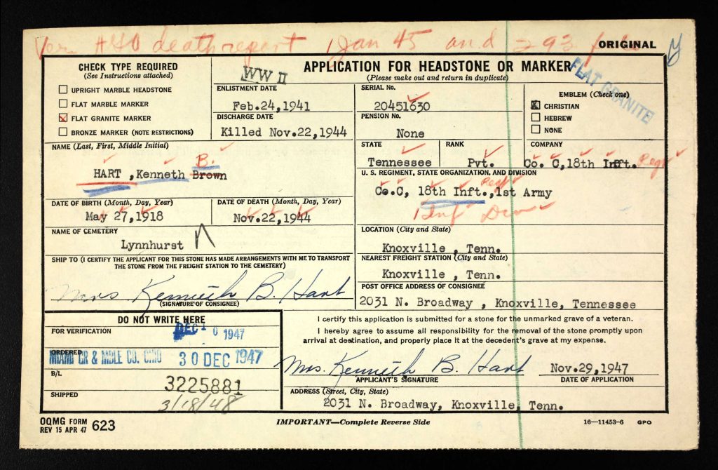 Hart draft card