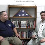 Derrick Dale and Dr. Chris Magra at the Center