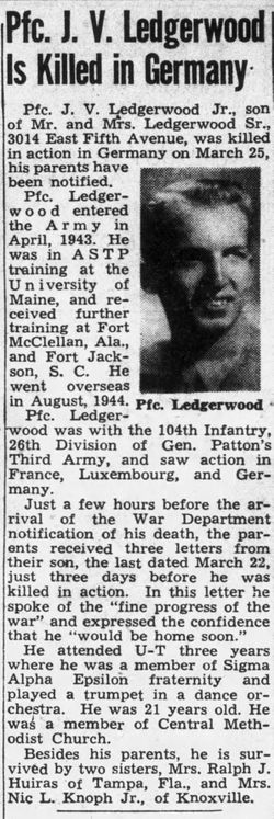 Ledgerwood obituary
